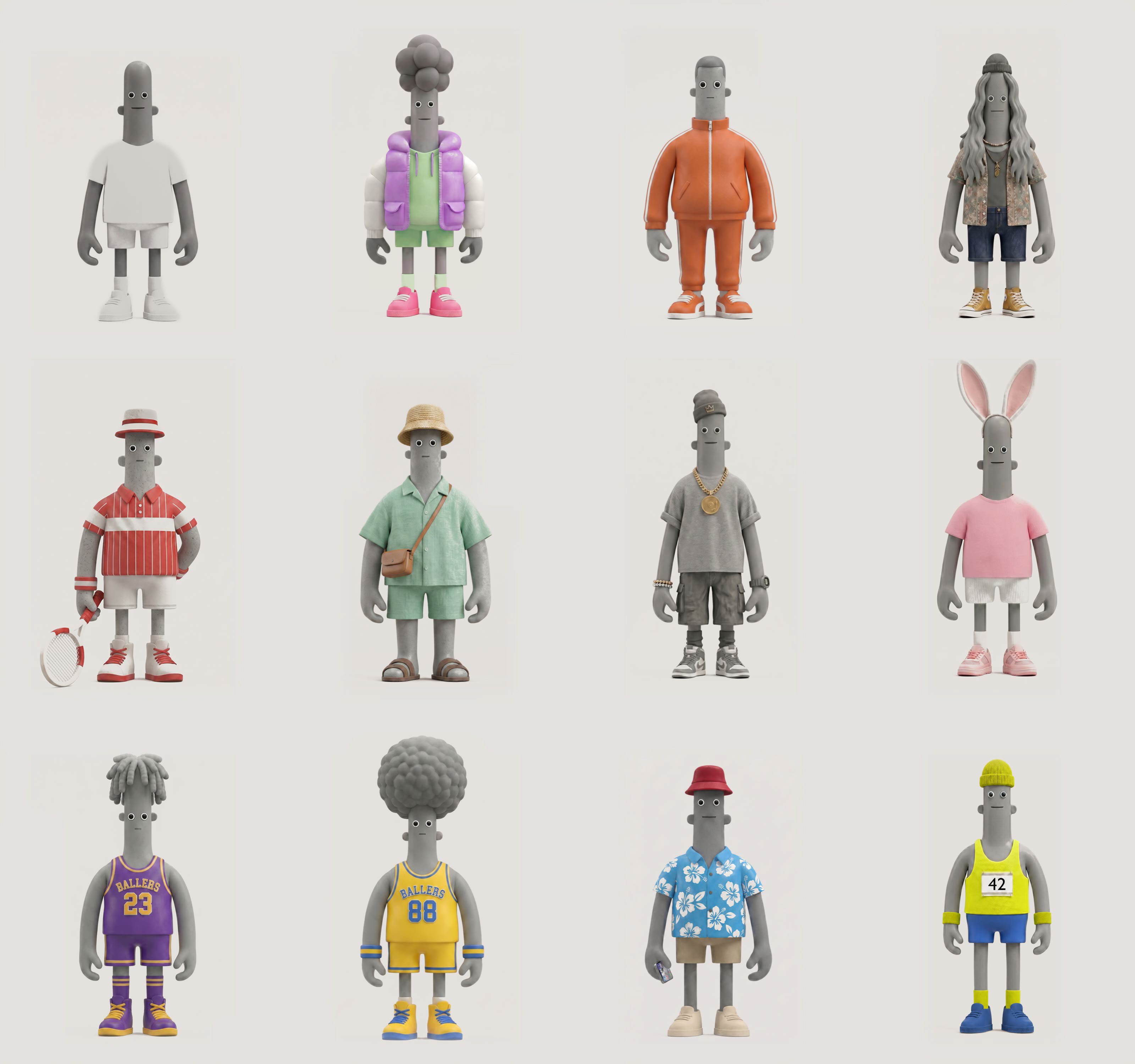 All Afro character lineup
